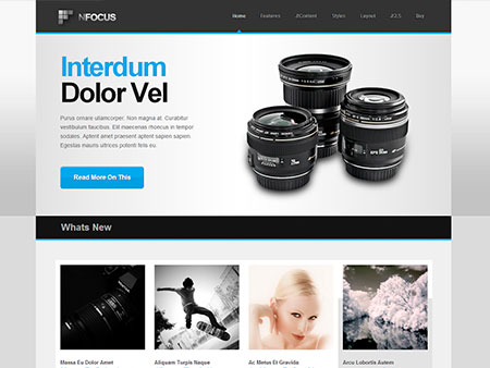 JXTC nFocus - шаблон блога о фототехнике для Joomla